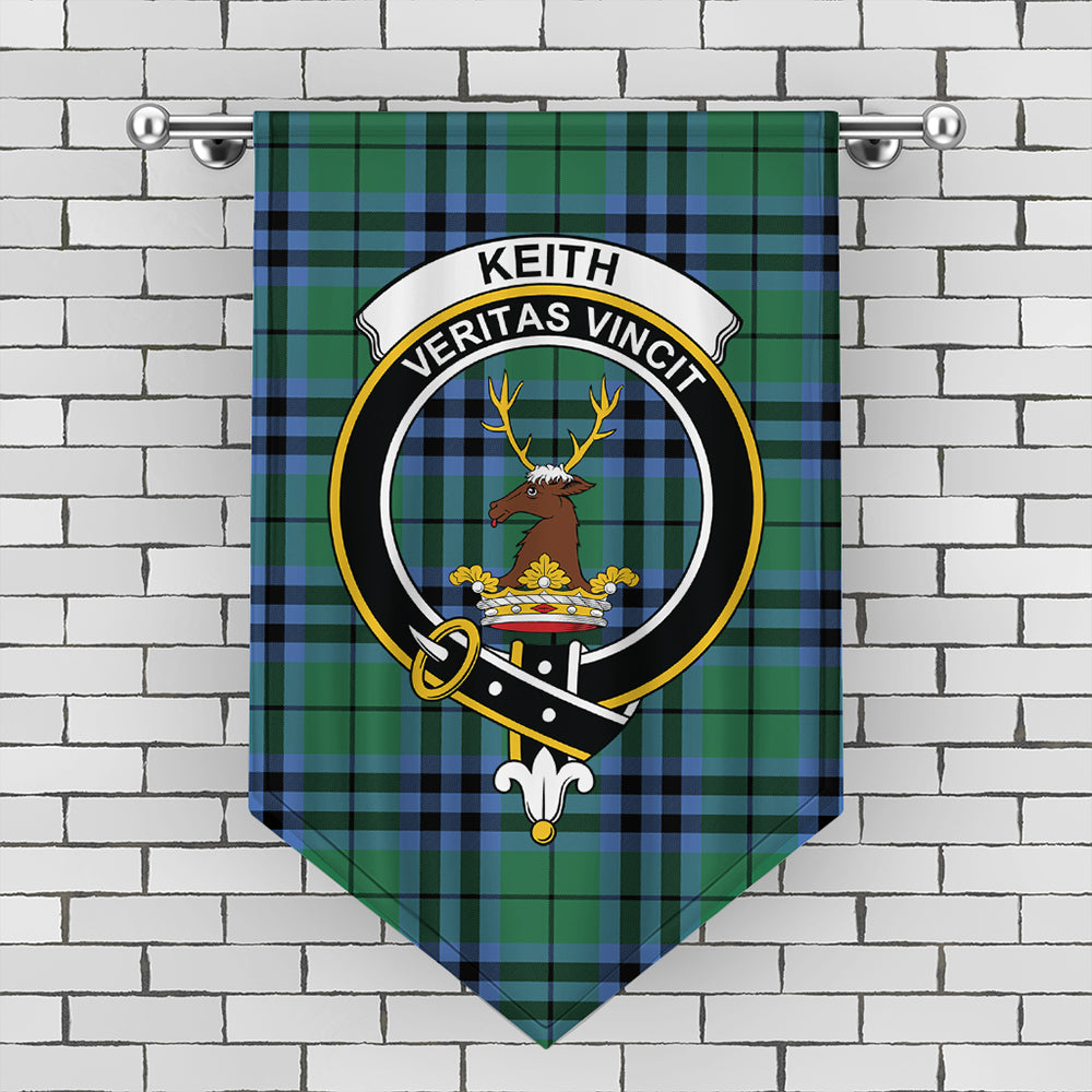 Keith Ancient Tartan Crest Gonfalon