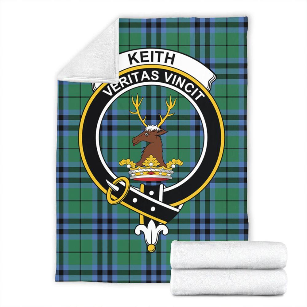 Keith Ancient Tartan Crest Premium Blanket