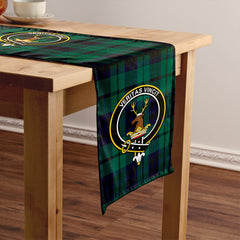 Keith (Marshall) Modern Tartan Crest Table Runner