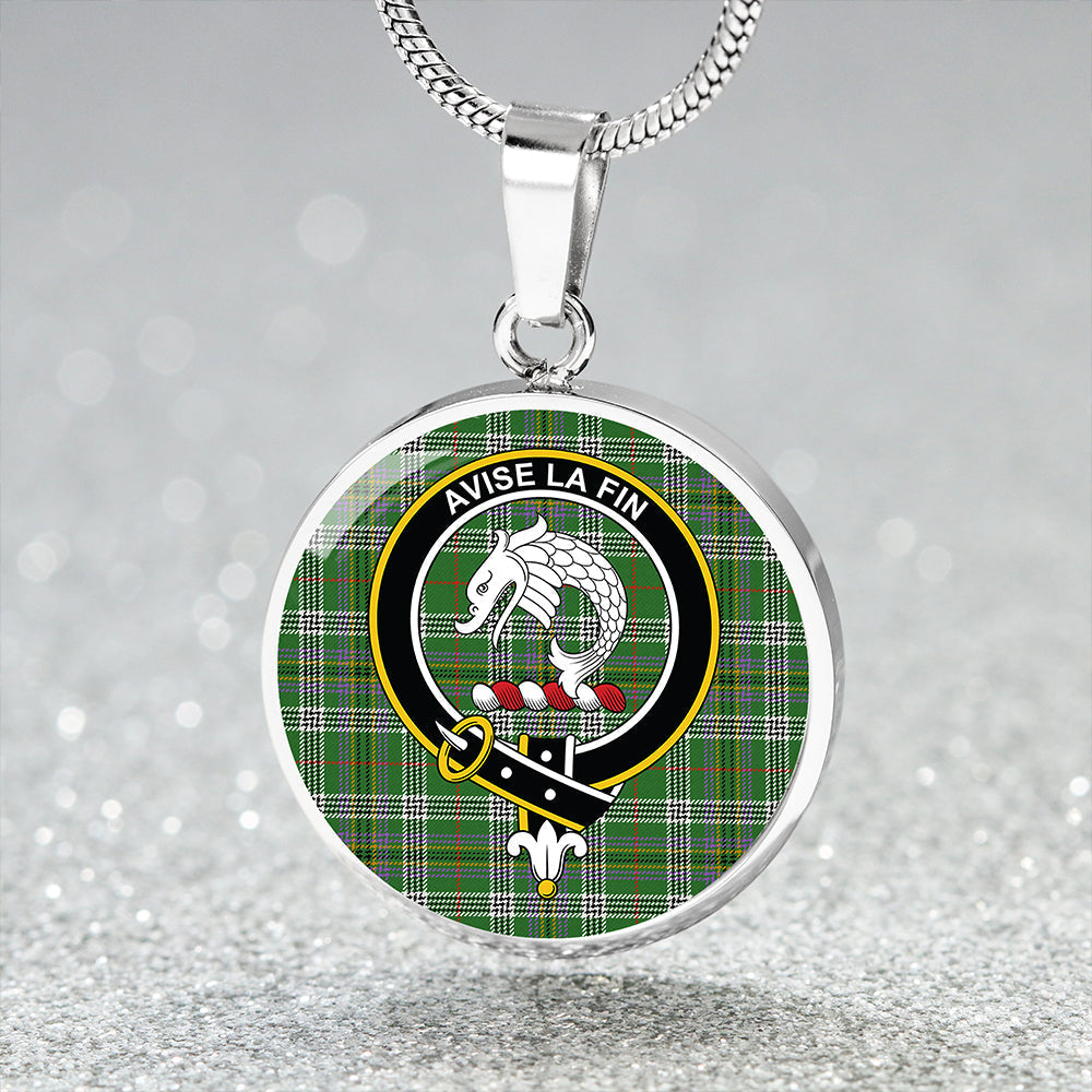 Kennedy Ancient Tartan Crest Circle Necklace