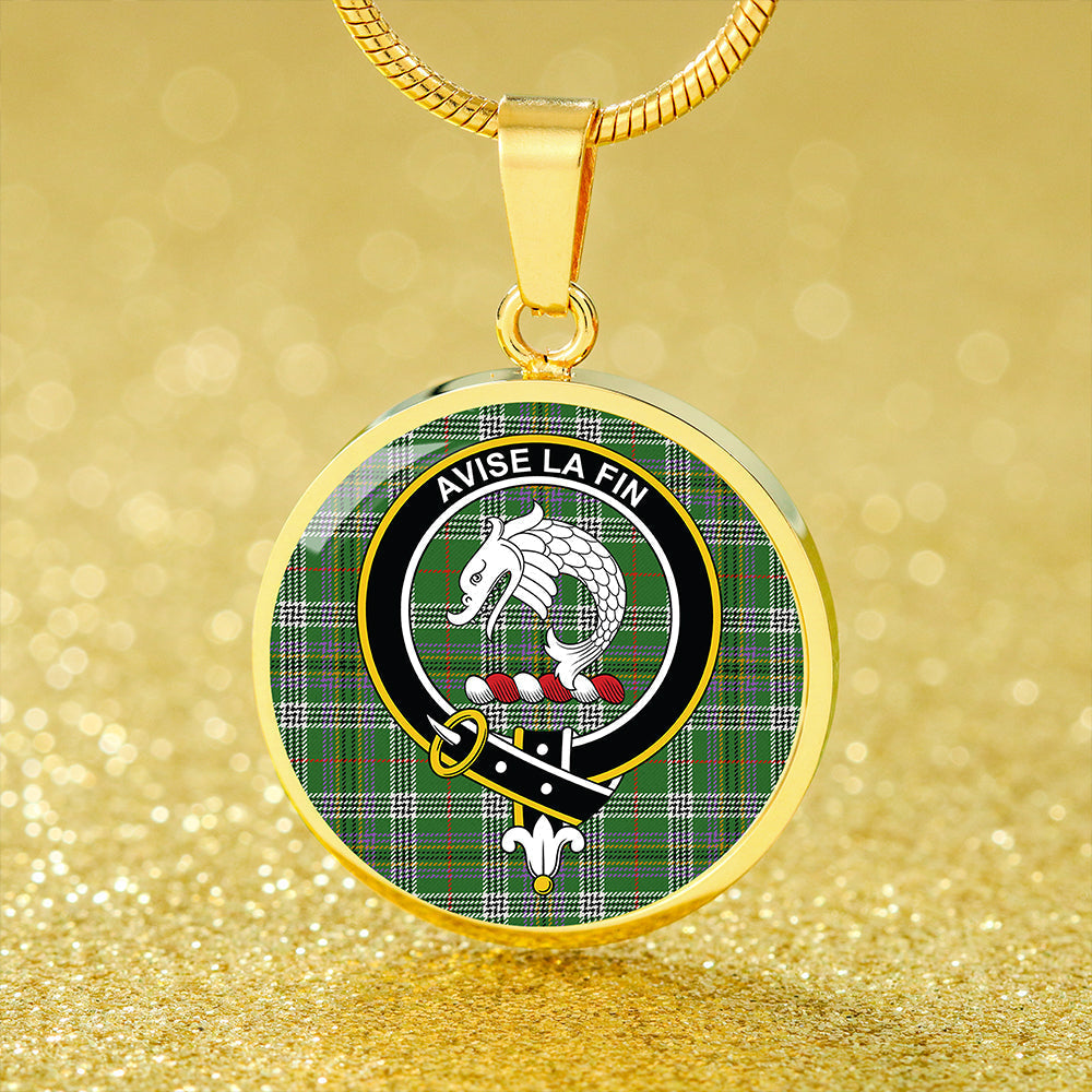 Kennedy Ancient Tartan Crest Circle Necklace