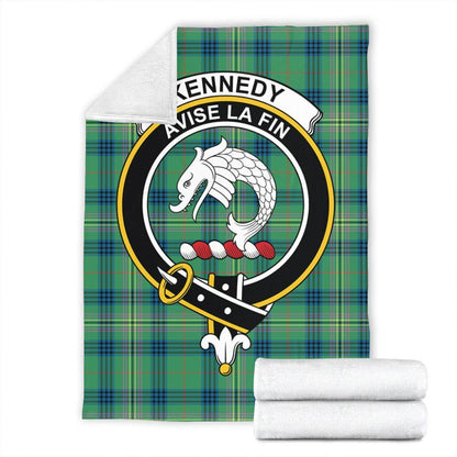 Kennedy Ancient Tartan Crest Premium Blanket