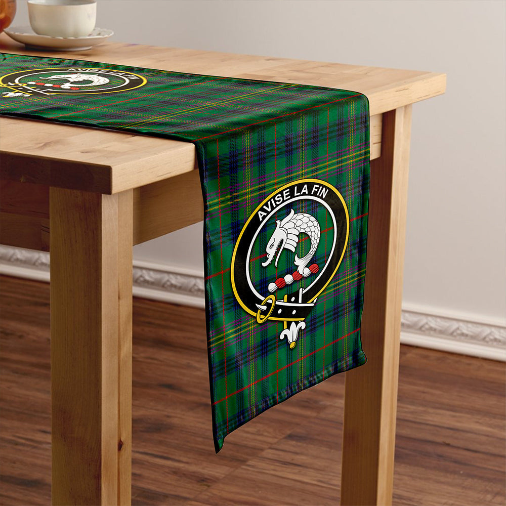 Kennedy Modern Tartan Crest Table Runner