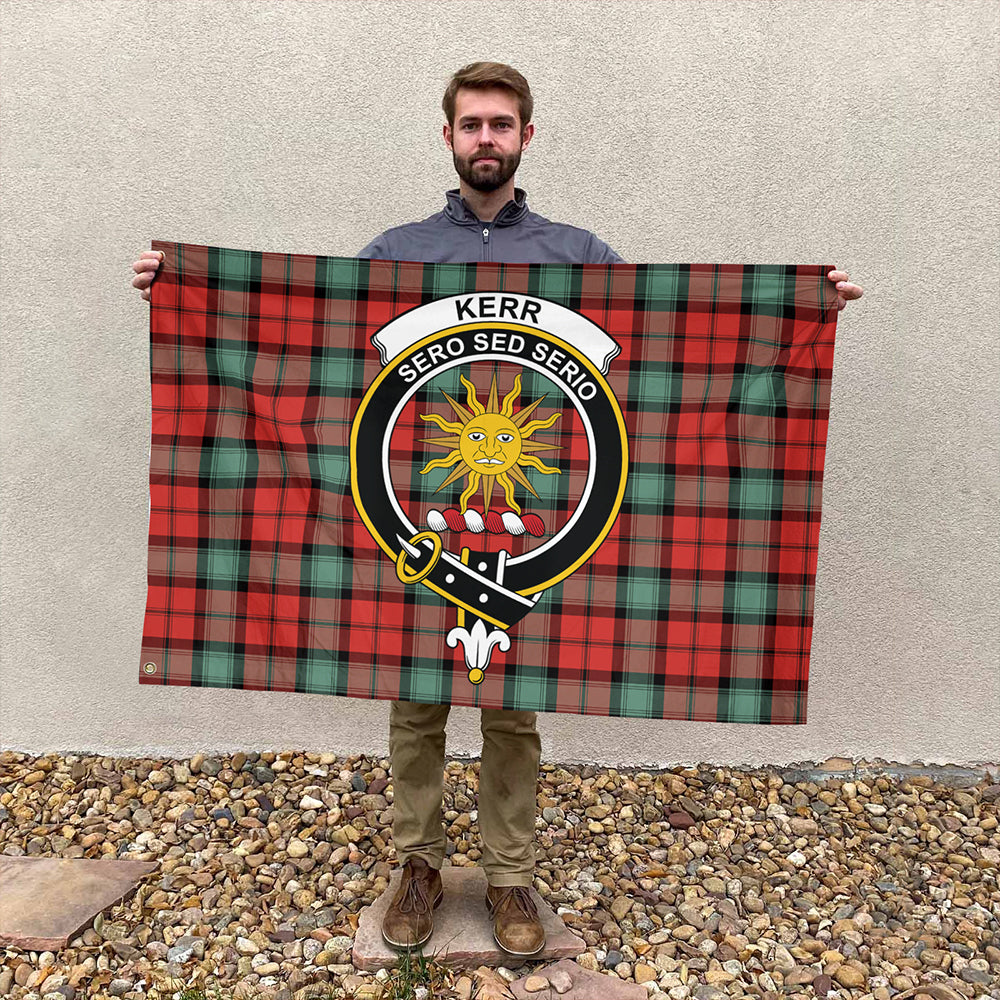 Kerr Ancient Tartan Classic Crest House Flag