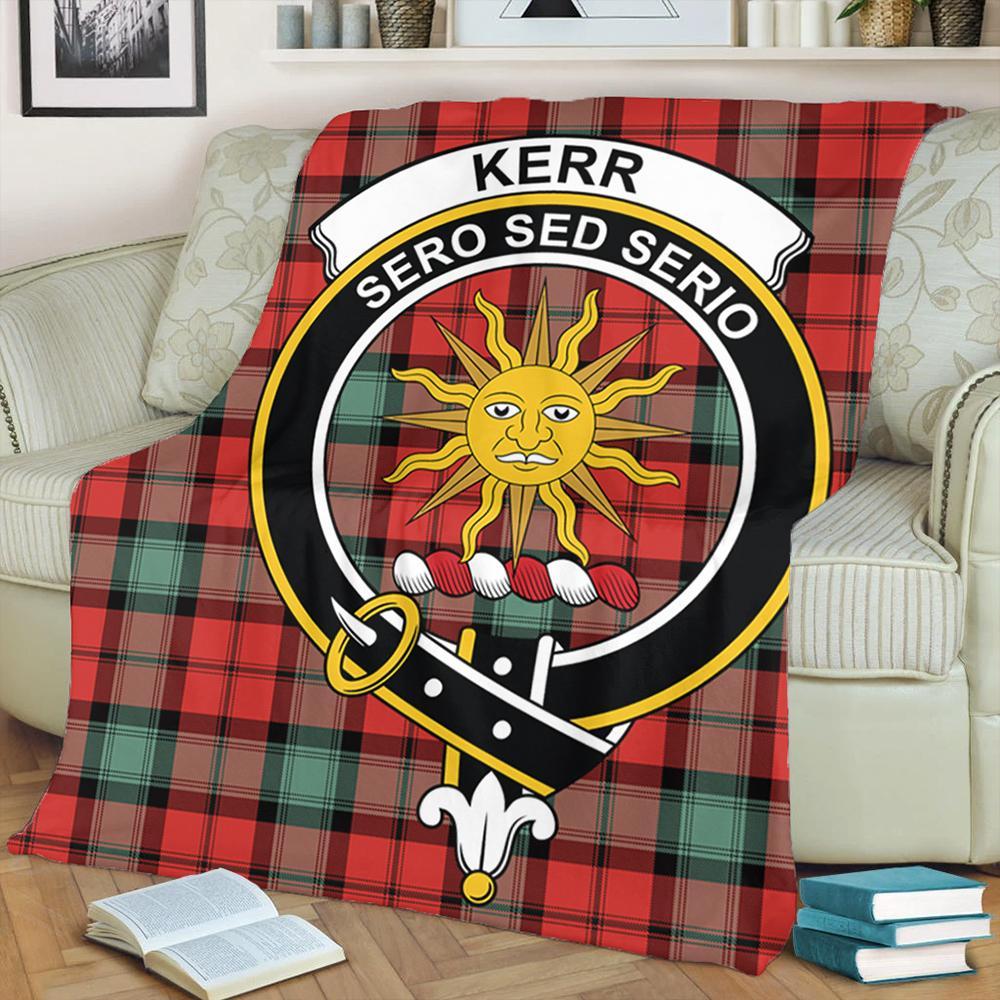 Kerr Ancient Tartan Crest Premium Blanket