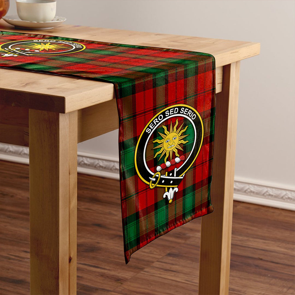 Kerr Modern Tartan Crest Table Runner