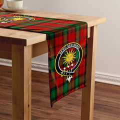 Kerr Modern Tartan Crest Table Runner