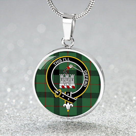 Kincaid Ancient Tartan Crest Circle Necklace