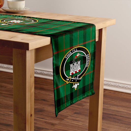 Kincaid Modern Tartan Crest Table Runner