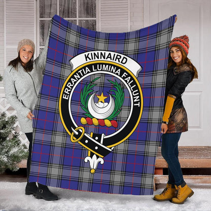 Kinnaird Tartan Crest Premium Blanket