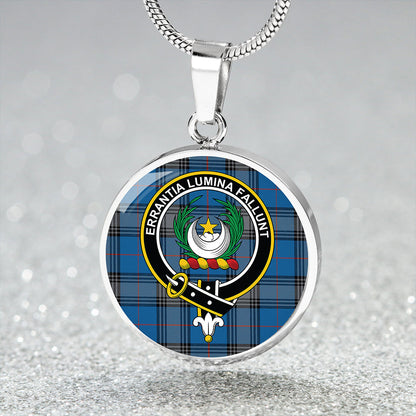 Kinnaird Ancient Tartan Crest Circle Necklace