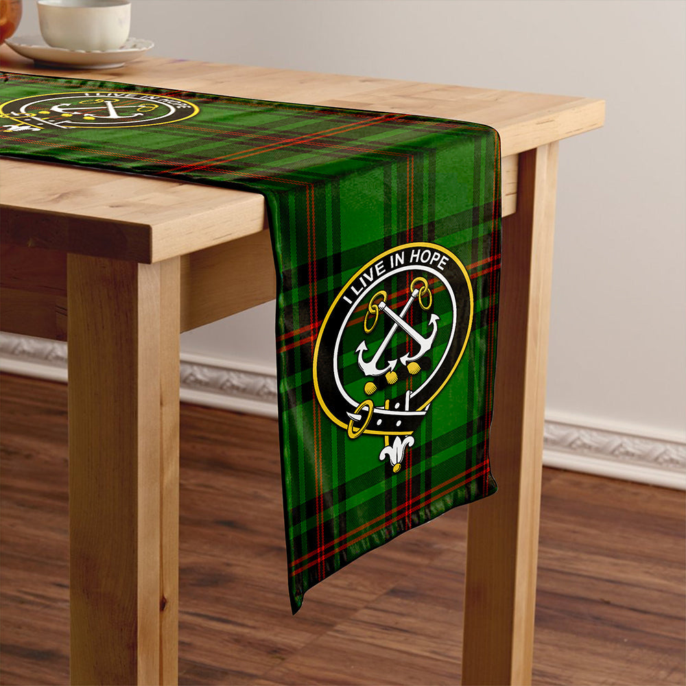 Kinnear Tartan Crest Table Runner