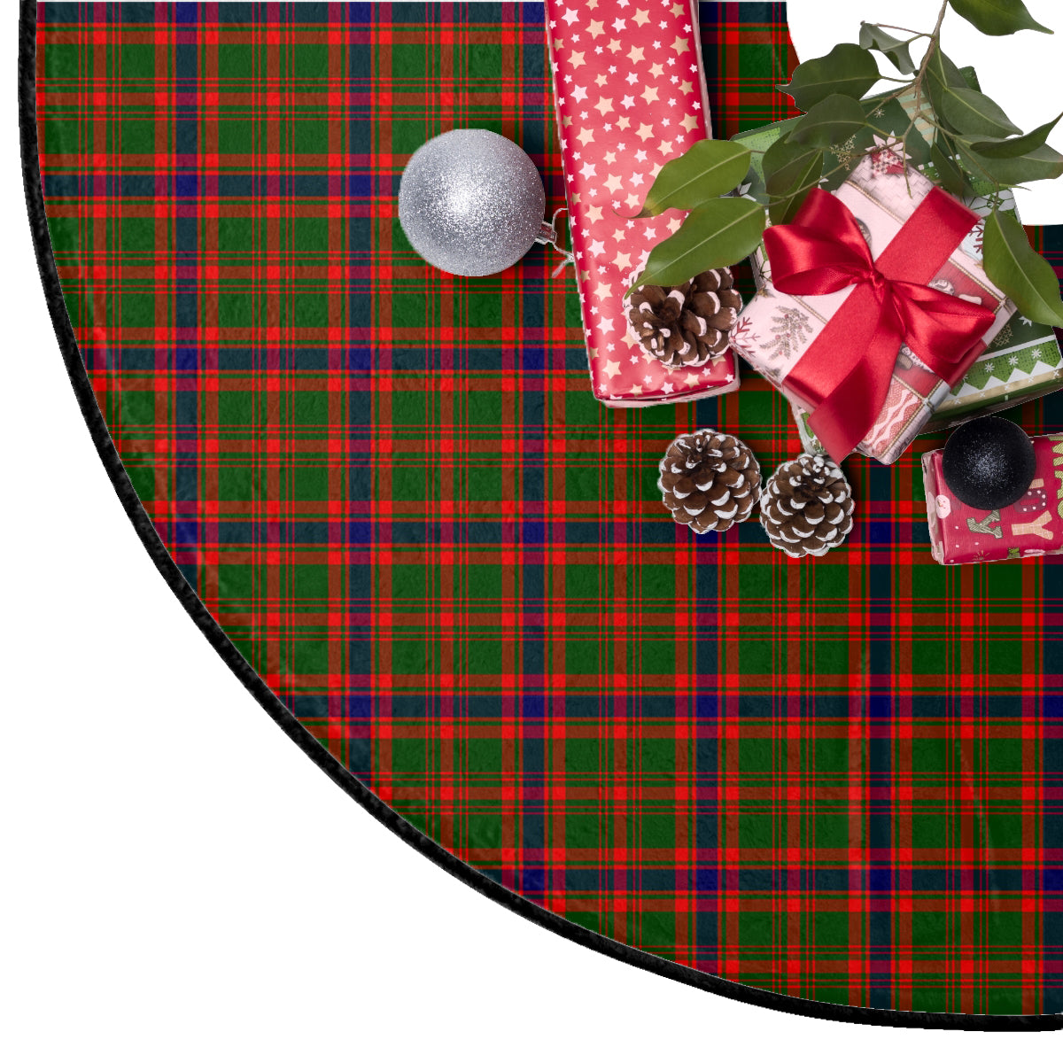 Kinninmont Tartan Plaid Christmas Tree Skirt