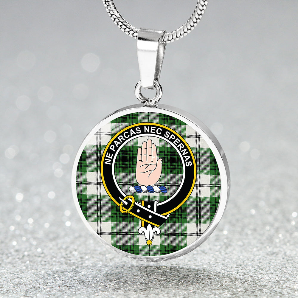 Lamont Dress Ancient Tartan Crest Circle Necklace