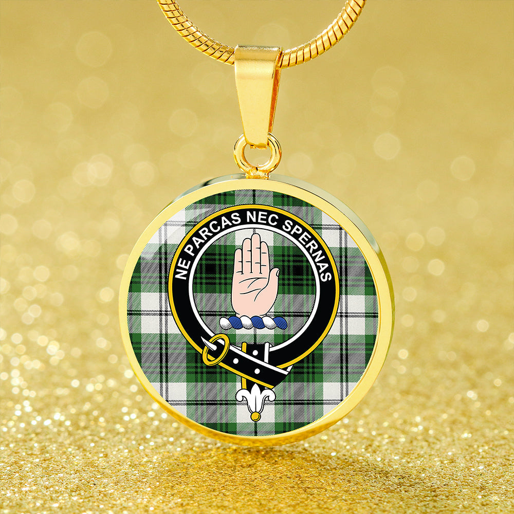 Lamont Dress Ancient Tartan Crest Circle Necklace