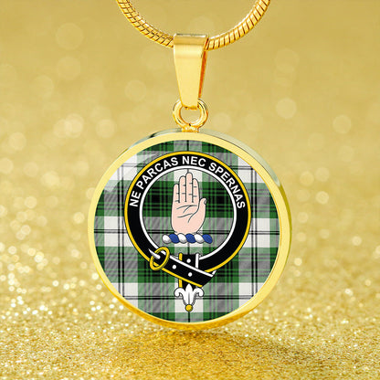 Lamont Dress Ancient Tartan Crest Circle Necklace