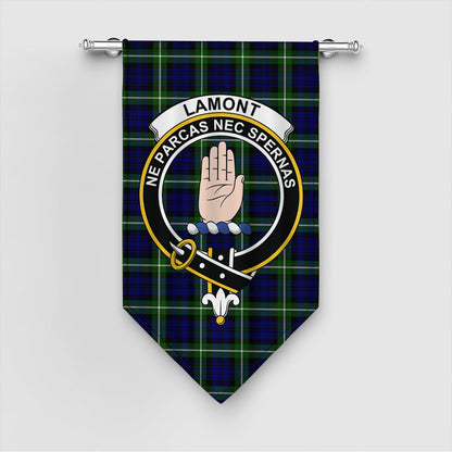 Lamont Modern Tartan Crest Gonfalon