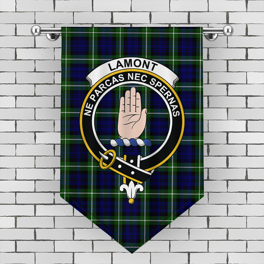 Lamont Modern Tartan Crest Gonfalon