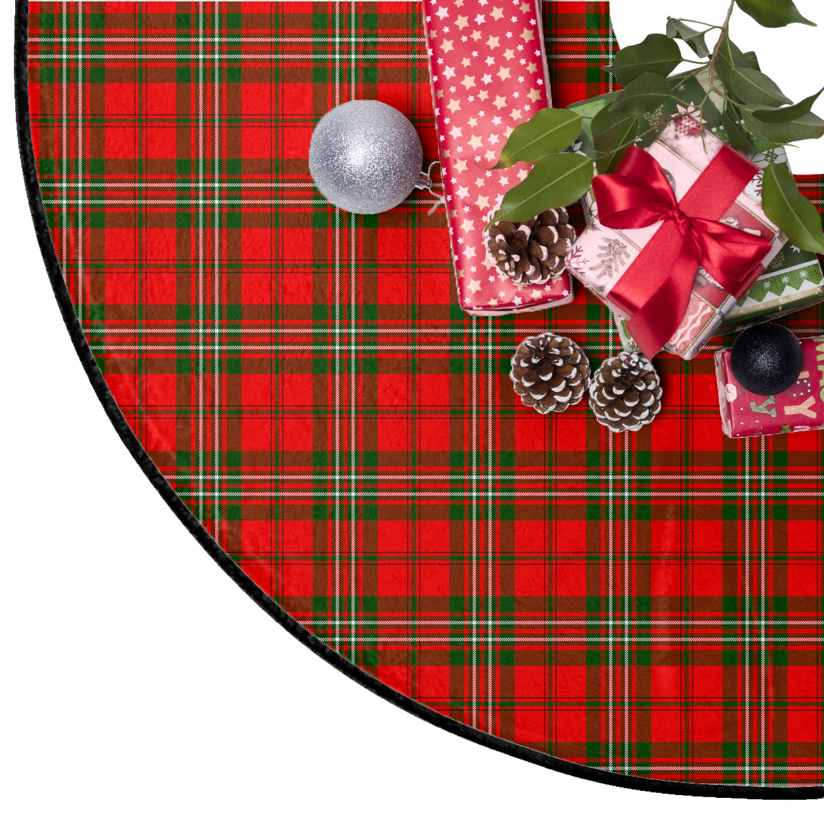 Langlands Tartan Plaid Christmas Tree Skirt