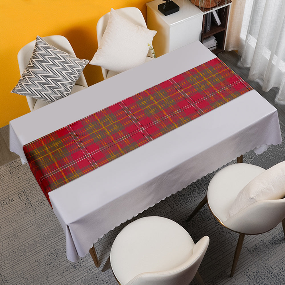 Leask Weathered Tartan Crest Table Runner