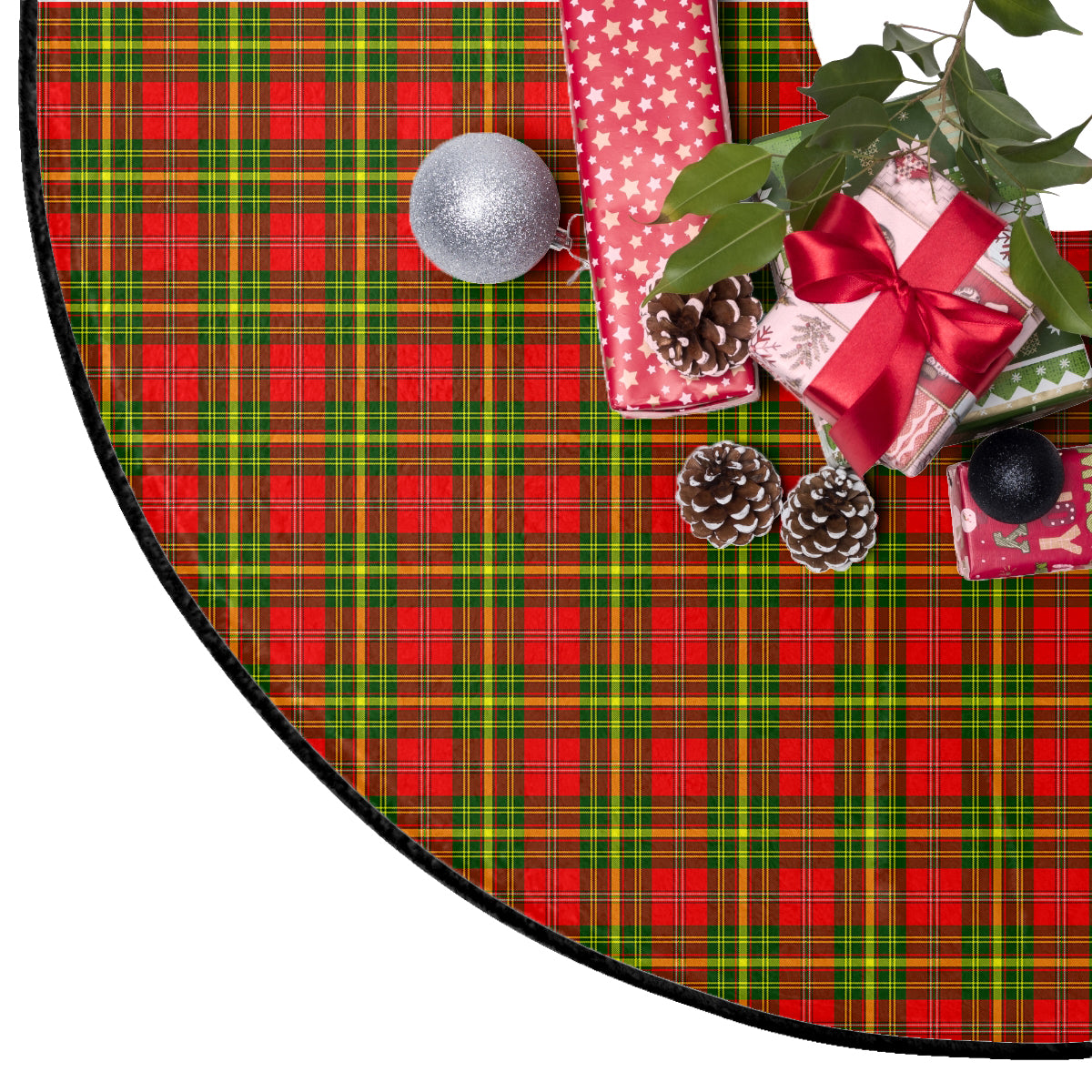 Leask Tartan Plaid Christmas Tree Skirt