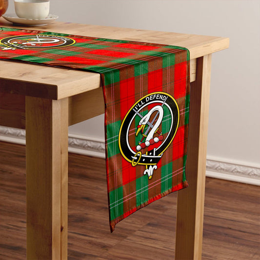 Lennox Modern Tartan Crest Table Runner