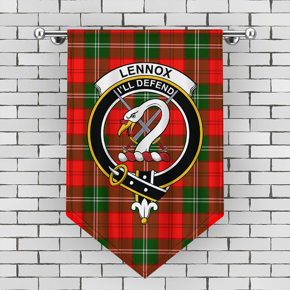 Lennox Modern Tartan Crest Gonfalon