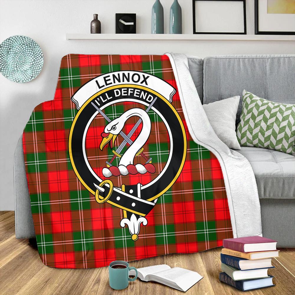 Lennox Modern Tartan Crest Premium Blanket