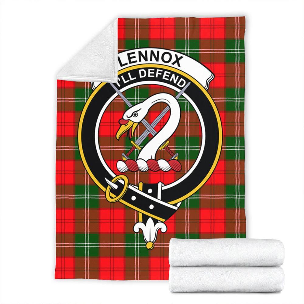 Lennox Modern Tartan Crest Premium Blanket