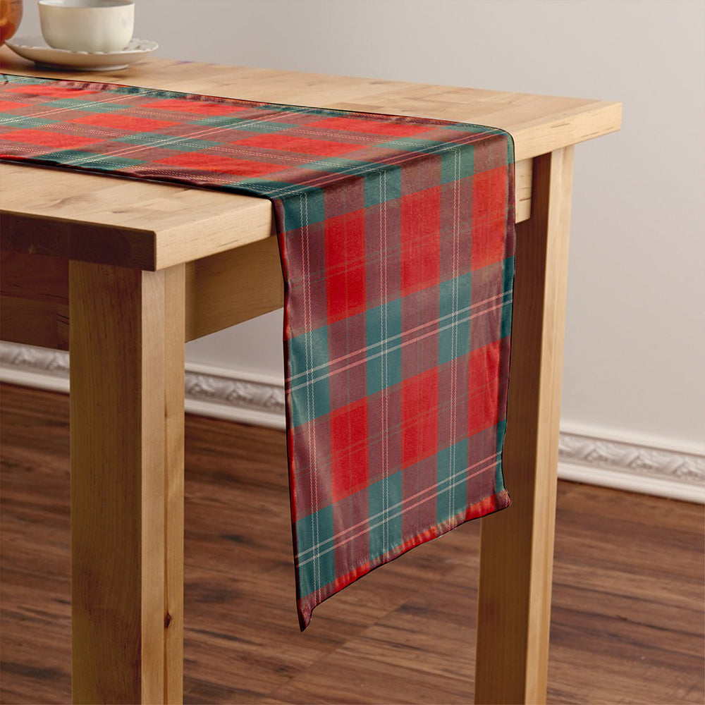 Lennox Weathered Tartan Crest Table Runner