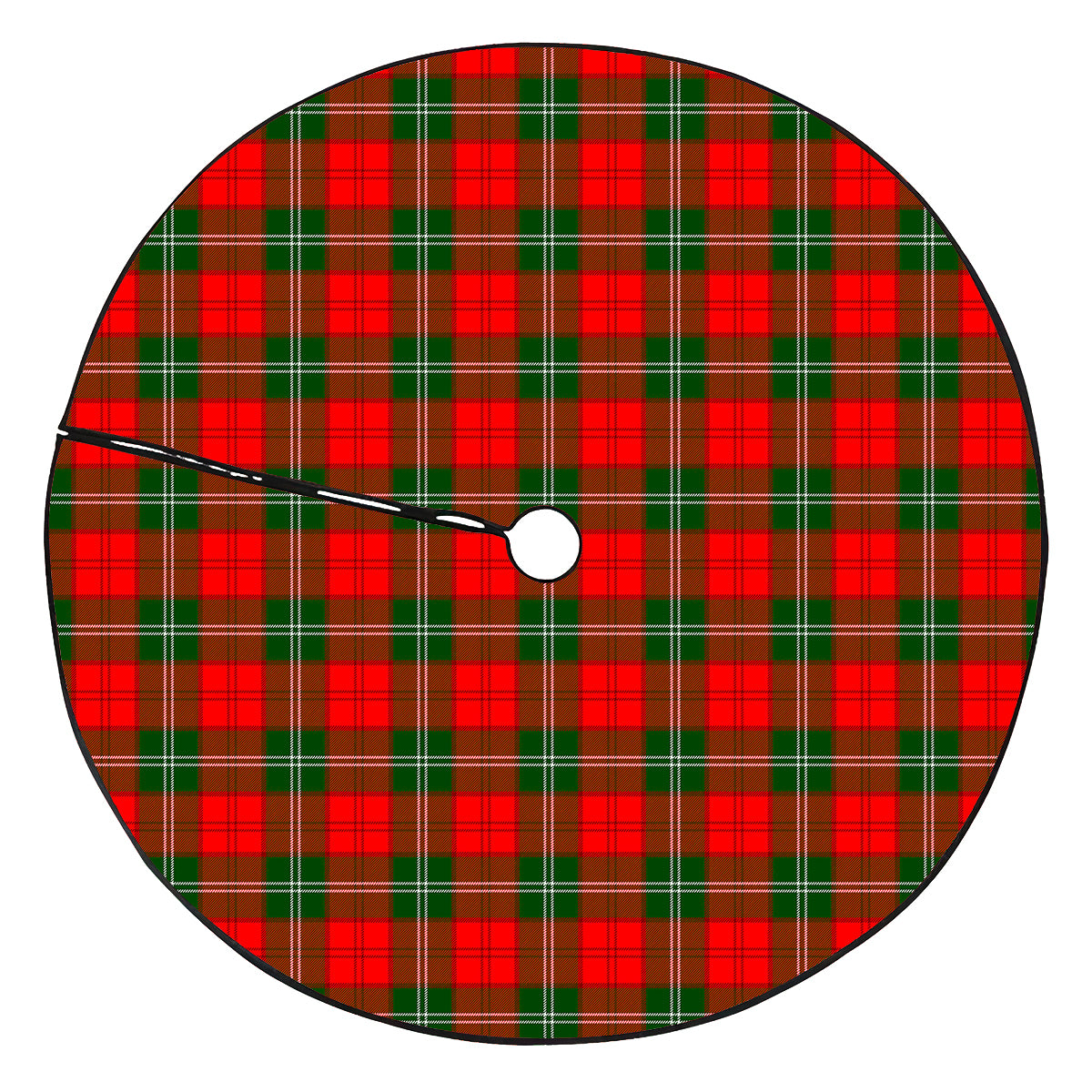 Lennox Modern Tartan Plaid Christmas Tree Skirt