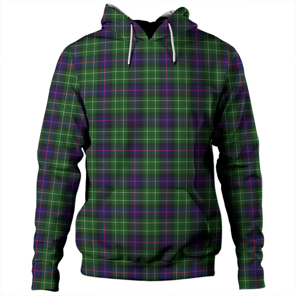 Leslie Hunting Ancient Tartan Plaid Hoodie