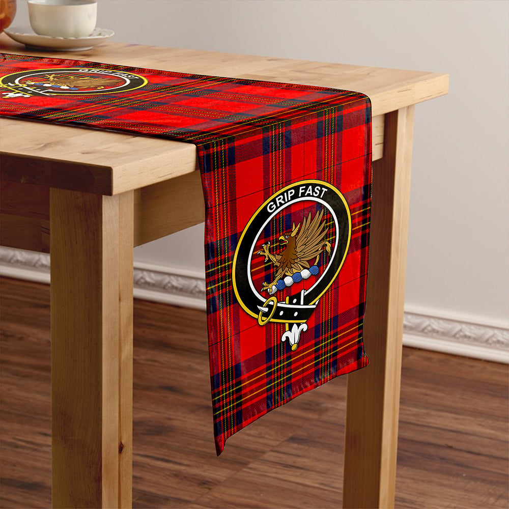 Leslie Modern Tartan Crest Table Runner