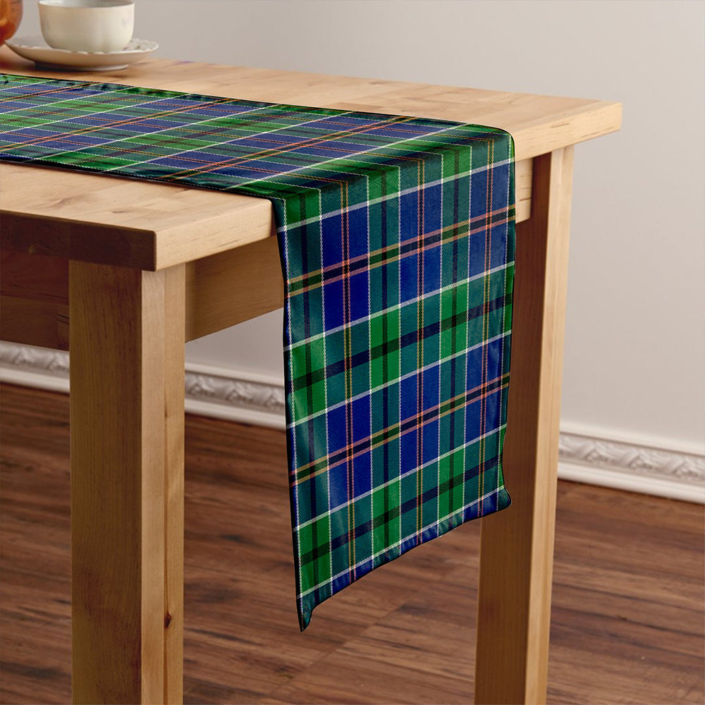 Leslie of the Hebrides Modern Tartan Crest Table Runner