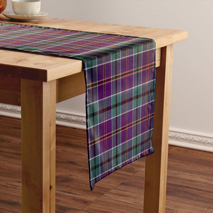 Leslie of the Hebrides Weathered Tartan Crest Table Runner