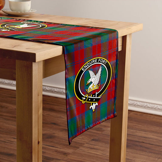 Lindsay Modern Tartan Crest Table Runner