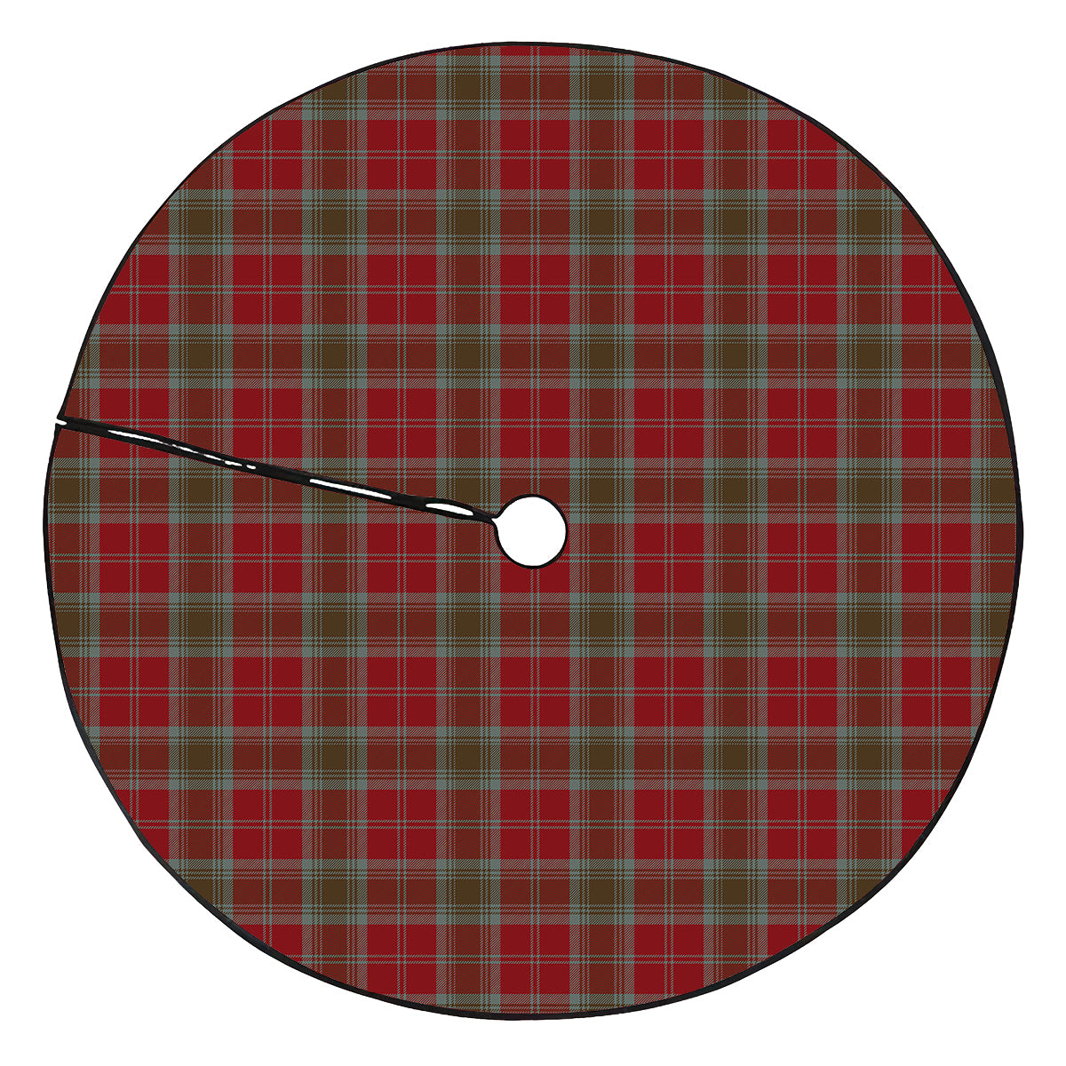 Lindsay Weathered Tartan Plaid Christmas Tree Skirt