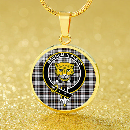 Little Arisaid Modern Tartan Crest Circle Necklace