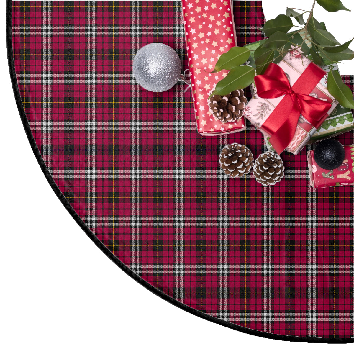 Little Tartan Plaid Christmas Tree Skirt