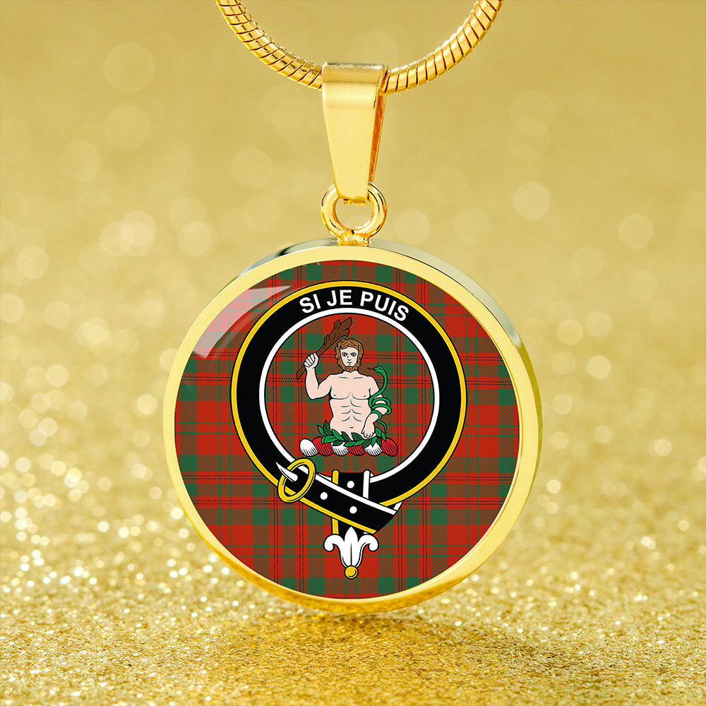 Livingstone Ancient Tartan Crest Circle Necklace