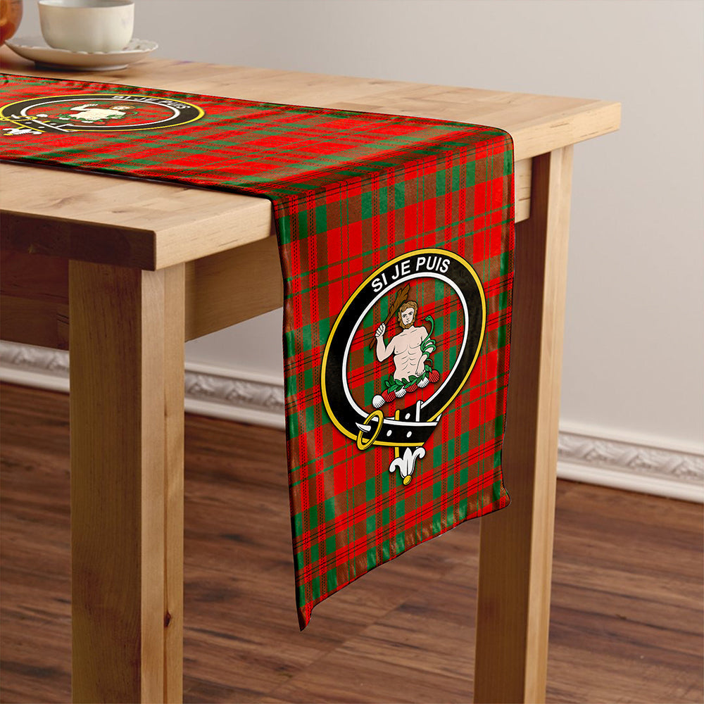 Livingstone Modern Tartan Crest Table Runner