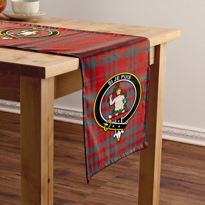 Livingstone Weathered Tartan Crest Table Runner