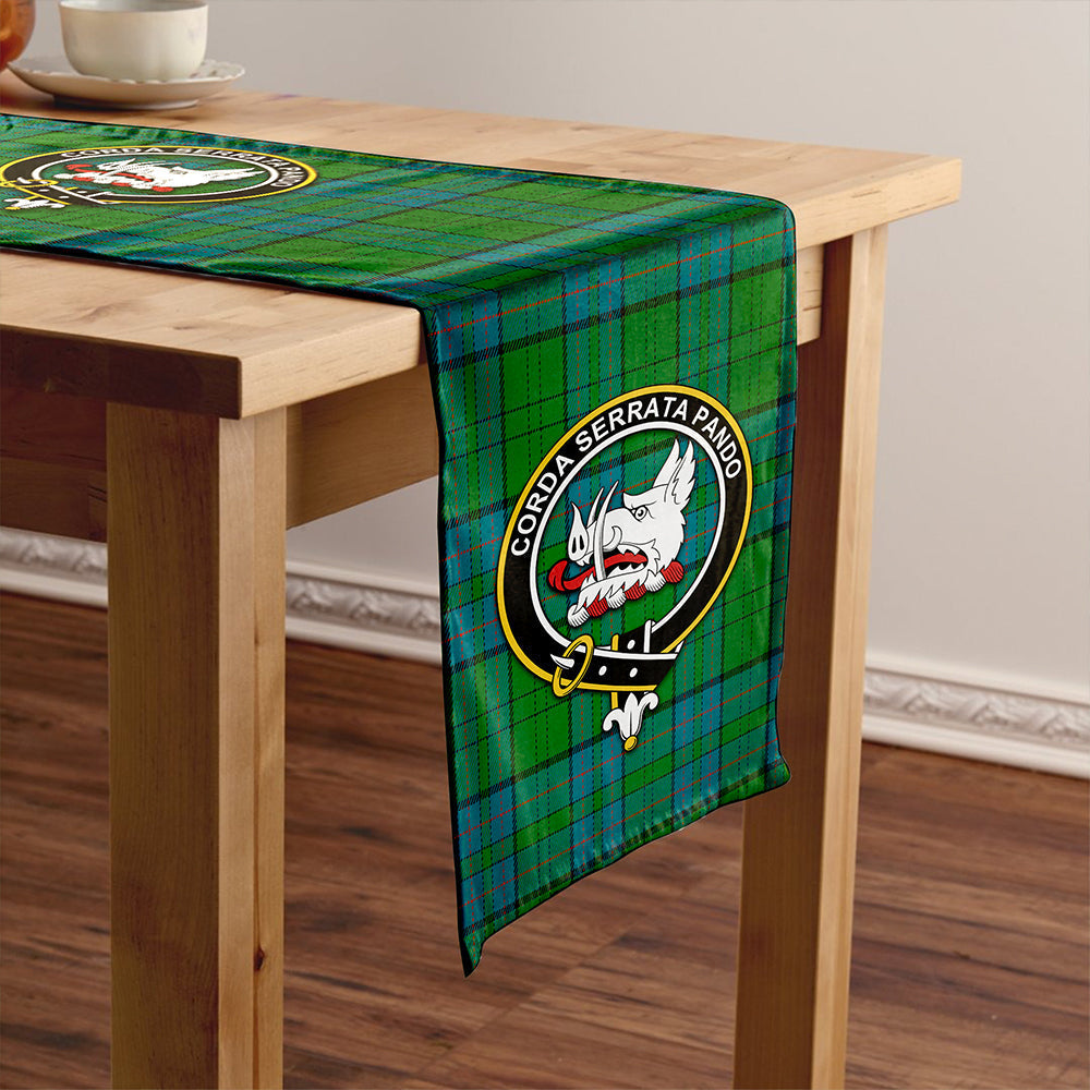 Lockhart Ancient Tartan Crest Table Runner