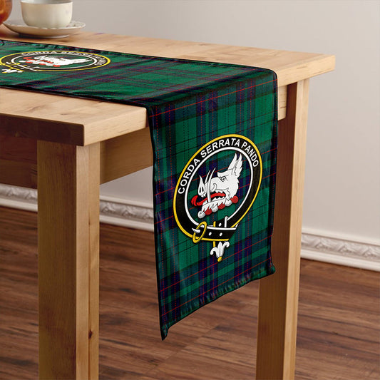 Lockhart Modern Tartan Crest Table Runner