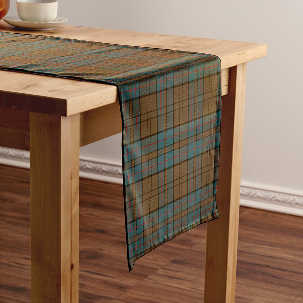 Lockhart Weathered Tartan Crest Table Runner