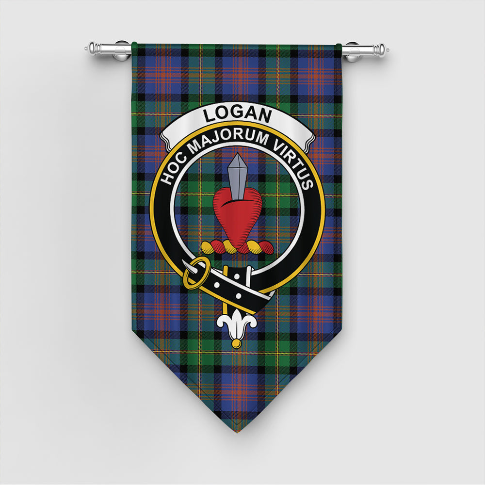 Logan Ancient Tartan Crest Gonfalon