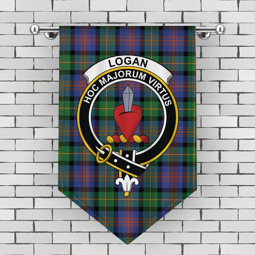 Logan Ancient Tartan Crest Gonfalon