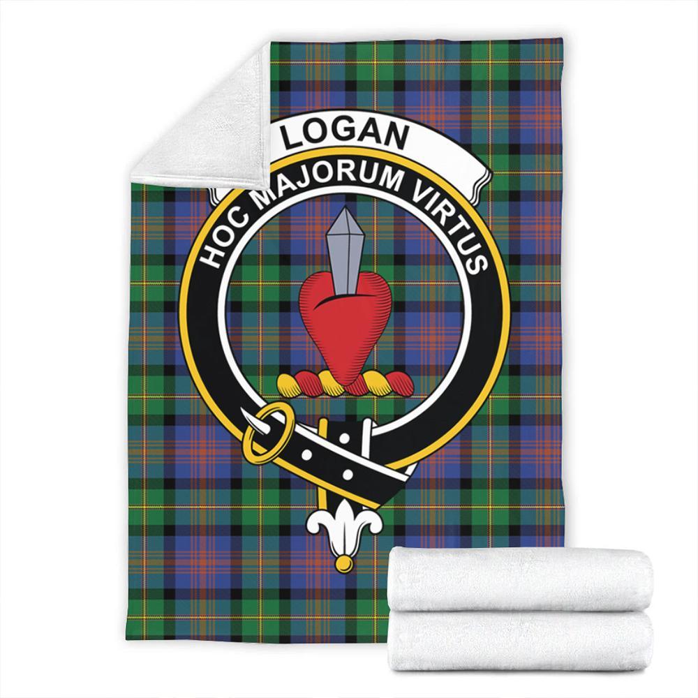 Logan Ancient Tartan Crest Premium Blanket