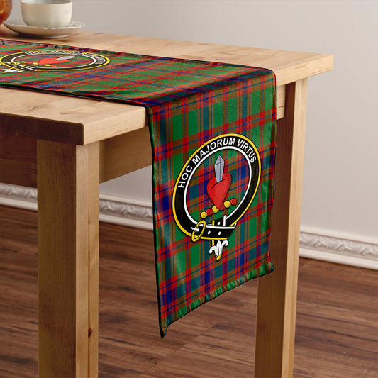 Logan Light Modern Tartan Crest Table Runner