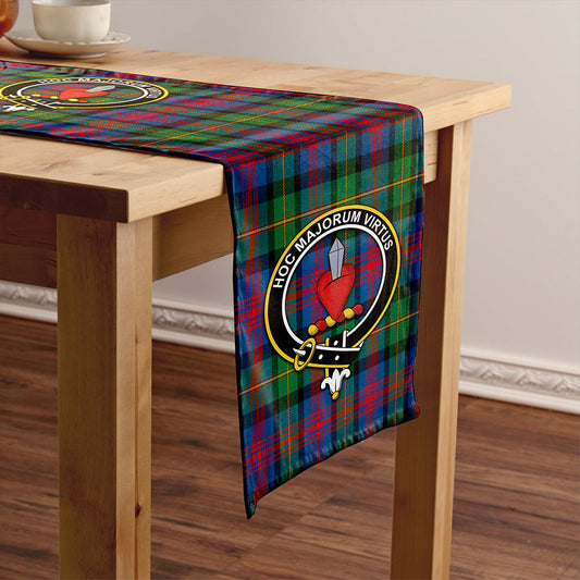 Logan Modern Tartan Crest Table Runner